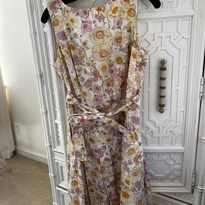 Brooks Brothers Floral Midi Dress Size 10